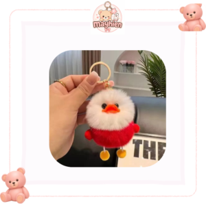 Móc khoá lông con vịt