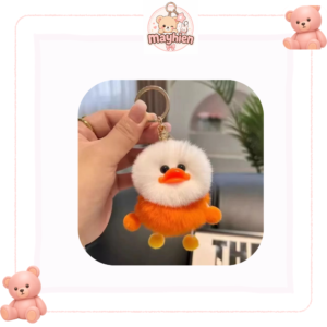 Móc khoá lông con vịt