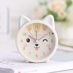 Đồng hồ decor bàn làm việc hình con mèo