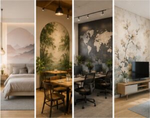 xu hướng chọn tranh dán tường hiện nay